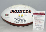 RANDY GRADISHAR AUTOGRAPHED SIGNED DENVER BRONCOS LOGO FOOTBALL W/ ORANGE CRUSH