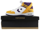 Lakers Magic Johnson "HOF 02" Signed Converse Weapon Shoes w/Box BAS Witness