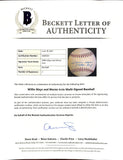 Willie Mays Monte Irvin Dual Signed Giants Baseball BAS LOA AA05931 43841