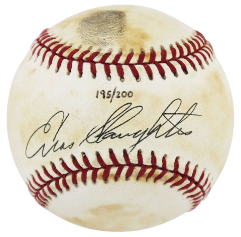 Cardinals Enos Slaughter Signed Thumbprint Onl Baseball LE #195/200 BAS #BL96163