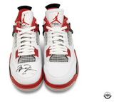 Michael Jordan Autographed Nike 4 Retro 'Fire Red' 2020 Shoes UDA LE 23