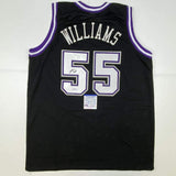 Autographed/Signed JASON WILLIAMS Sacramento Black Basketball Jersey PSA/DNA COA