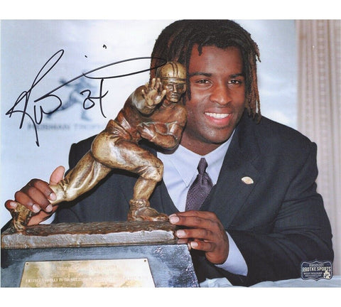 Ricky Williams Signed Miami Dolphins Unframed 8x10 Photo - with Trophy