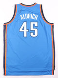 Cole Aldrich Signed Oklahoma City Thunder Jersey (JSA COA) 2010 1st Round Pck