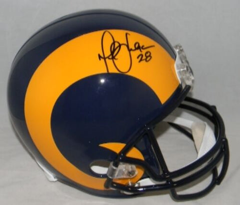 MARSHALL FAULK AUTOGRAPHED SIGNED ST LOUIS RAMS THROWBACK FULL SIZE HELMET JSA