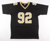 Marcus Davenport Signed New Orleans Saints Jersey (Beckett COA) 2018 1st Rd Pick