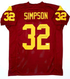 O.J. Simpson Signed Maroon College Style Jersey w/ Heisman - JSA W Auth *TM2