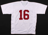 Jim Plunkett Signed Stanford Cardinal Jersey (JSA COA) Oakland Raiders QB