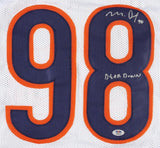 Montez Sweat Signed Chicago Bears White Jersey Inscribed "Bear Down" (PSA) L.B.