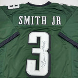 Autographed/Signed Nolan Smith Jr. Philadelphia Green Football Jersey JSA COA