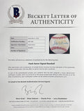 Hank Aaron Milwaukee Braves Signed National League Baseball BAS LOA 469