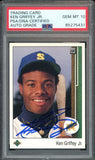 Ken Griffey Jr PSA 10 AUTO Rookie 1989 Upper Deck #1 RC On Card GEM MINT AUTO