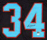 Earl Campbell Signed Houston Oilers Throwback Jersey (JSA) 1979 NFL MVP / HOF RB