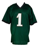 Jalen Hurts Signed Custom Green Pro-Style Football Jersey JSA