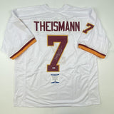 Autographed/Signed JOE THEISMANN 83 MVP Washington White Jersey Beckett BAS COA