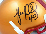 Luke Kuechly Autographed Boston College Schutt Mini Helmet- Beckett W Hologram