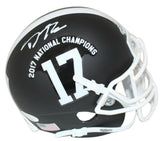 Daron Payne Signed Alabama Crimson Tide National Champs Mini Helmet JSA 24080