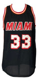 Alonzo Mourning Miami Signed Black Basketball Jersey JSA ITP