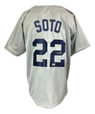 Juan Soto New York Signed Gray Baseball Jersey BAS