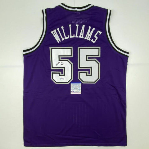 Autographed/Signed JASON WILLIAMS Sacramento Purple Jersey PSA/DNA COA Auto