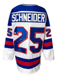 Buzz Schneider Signed 1980 Gold Medal Team USA Jersey Inscribed Coneheads (JSA)