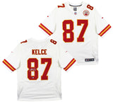 Chiefs Travis Kelce Authentic Signed White Nike Limited Jersey BAS Witnessed