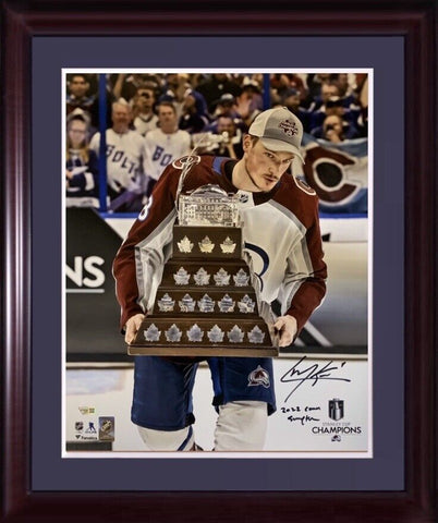 Cale Makar Avalanche Signed 16x20 Photo Framed Conn Smythe SC Auto Fanatics COA