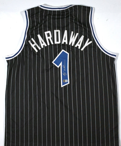 Penny Hardaway Autographed Black Pro Style Jersey - Beckett W Hologram *Silver