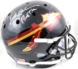 Deion Sanders Signed Florida State F/S Black Schutt Helmet w/Prime Time-BeckettW