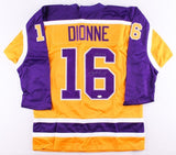 Marcel Dionne Signed Los Angeles Kings Yellow Jersey Inscribed "HOF 92"(JSA COA)