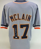 Denny McLain Signed 1968 Detroit Tiger Jersey (JSA COA) MLBs Last 30 Game Winner