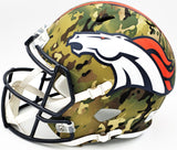 RUSSELL WILSON AUTOGRAPHED BRONCOS CAMO SALUTE FULL SIZE HELMET FANATICS 227943