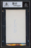 Indians Bob Lemon Authentic Signed 3x5 Index Card Autographed BAS Slab