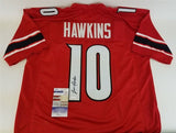 Javian Hawkins Signed Louisville Cardinals Jersey (JSA COA) Super Bowl LVI Champ