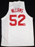 Buck Williams Signed New Jersey Nets Jersey (JSA COA) 3xNBA All Star 82, 83, 86