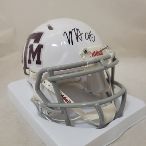 MYLES GARRETT SIGNED TEXAS A&M AGGIES SPEED MINI HELMET BECKETT QR