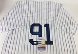 Oswald Peraza Signed New York Yankees Jersey (JSA COA) Next Great NY Shortstop