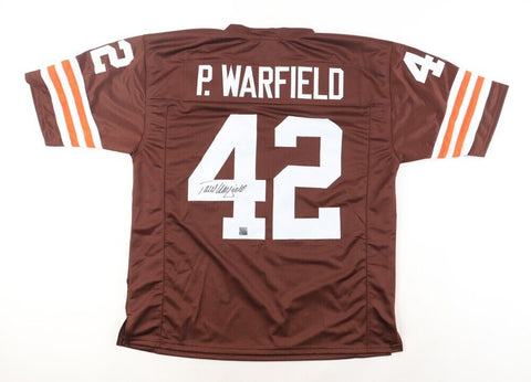 Paul Warfield Signed Cleveland Browns Jersey (Playball Ink Hologram) H.O.F. W.R.