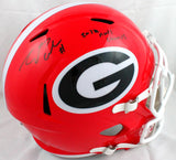 James Cook Signed Georgia Bulldogs Speed F/S Helmet w/Natl Champs-Beckett W Holo