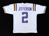 Justin Jefferson Signed LSU Tigers Jersey (JSA COA) Vikings 2020 1st Rnd Pk W.R