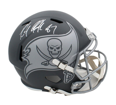 Rob Gronkowski Signed Tampa Bay Buccaneers Speed Full Size Slate NFL Helmet