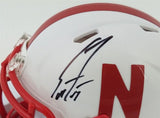 Scott Frost Signed Nebraska Cornhuskers Speed Mini Helmet (Beckett Witness COA)