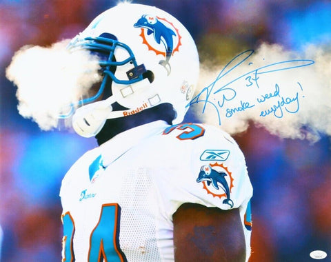 Ricky Williams Signed Dolphins 16x20 Photo Inscribed "Smoke Weed Everyday!"(JSA)