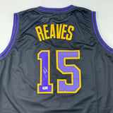 Autographed/Signed Austin Reaves Los Angeles Black City Edition Jersey BAS COA