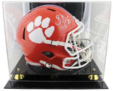 Clemson Brian Dawkins Signed F/S Speed Rep Helmet W/ Case w/ White Sig BAS Wit