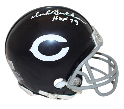 Dick Butkus Signed Chicago Bears VSR4 1962-73 Mini Helmet HOF Beckett 38292