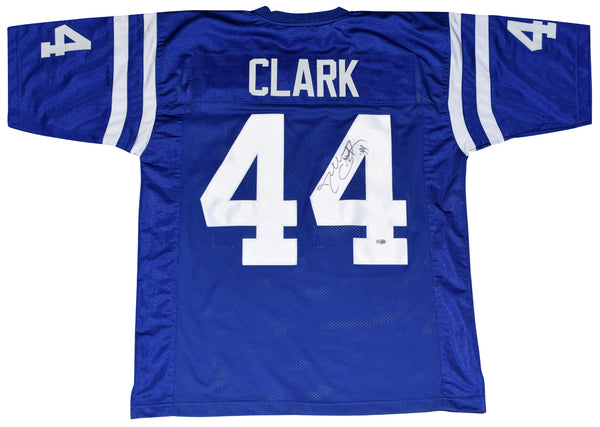 DALLAS CLARK AUTOGRAPHED SIGNED INDIANAPOLIS COLTS #44 BLUE JERSEY FANATICS