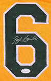 Sal Bando Signed Oakland Athletics Yellow Jersey (JSA COA) 3xWorld Series Champ