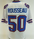 Gregory Rousseau Signed Bills White Jersey (JSA COA) Buffalo 2021 1st Round Pck