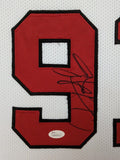 FRAMED CHICAGO BULLS DENNIS RODMAN AUTOGRAPHED SIGNED JERSEY JSA COA